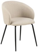 Krémszínű kárpitozott étkezőfotel szett 2 db-os Eleanor – Actona