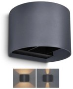 Brilagi - LED Kültéri fali lámpa RONDO LED/6W/230V antracit IP54