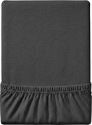 Jersey sötétszürke lepedő EXCLUSIVE 90x200 cm