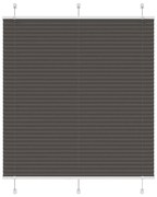 pliszírozott redőny fekete 120x100 cm szövetszélesség 119,4 cm