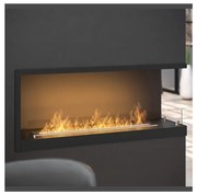 InFire - Sarok BIO kandalló 110x45 cm 3kW fekete