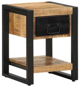 Éjjeli szekrény 35x34x45 cm tömör durva fa mangó