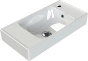 CeraStyle SHARP - JOBB CSAPLYUKAS - porcelán mosdókagyló - 60 x 30 cm