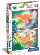 Dinoszaurusz Funny 2x20 db-os puzzle Clementoni