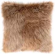 Barna műszőrme párnahuzat, 45 x 45 cm - Tiseco Home Studio