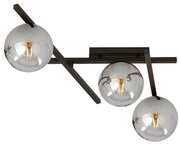 Mennyezeti lámpa SMART 3xE14/10W/230V fekete/szürke