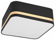 Mennyezeti lámpa SIRJA SQUARE 2xE27/60W/230V 35x35 cm fekete