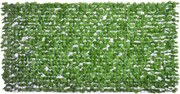 Outsunny Mesterséges Sövény Privacy Screen, UV Védelemmel Ellátott Védőfény, Zöld Erkély Privacy Screen, Levéllel Ellátott Kerítés Privacy Screen, Söv
