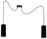 Csillár zsinóron AVALO 2xE27/60W/230V pók fekete