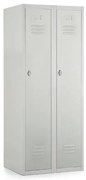 Fém szekrény, 60 x 50 x 150 cm, csavaros zár, szürke - ral 7035