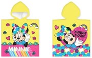 Disney Minnie Yellow strand törölköző poncsó 50x100 cm