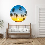 PIPPER. Textil kör alakú falmatrica "Pálmafák" Méret: 100cm