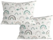 2 db díszpárnahuzat szett RAINUBI 40x60 cm, fehér