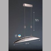 FISCHER & HONSEL 13227 COLMAR Modern Led Függesztett Lámpa Nikkel LED IP20