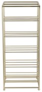 Aranyszínű fém bortartó polcos állvány, palackok száma 10 25x57x22,5 cm Dual Floor – PT LIVING