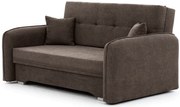 Kihúzható 2 személyes LAINE kanapé, barna