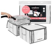 Vákuumos-megerősített textil ruhatároló doboz szett 2 db-os 42x25x25 cm Life – Compactor