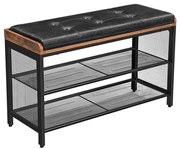 Cipőtartó DAVOR barna/fekete