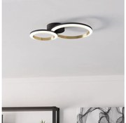 Eglo 901223 - LED Dimmelhető mennyezeti lámpa CALLIERA LED/12W/230V fekete/arany