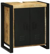 Mosdószekrény 55x35x60 cm Tömör Fa Rusztikus Mangó