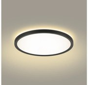 Brilagi - LED Fürdőszobai lámpa ULTRA SLIM LED/12W/230V átm. 22,5 cm fekete IP54