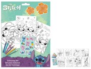 Disney Lilo és Stitch, A csillagkutya Aloha színező szett matricával