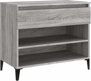 vidaXL szürke sonoma színű szerelt fa cipősszekrény 70x36x60 cm