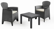 Tikka 2 személyes kerti bútor szett Antracit X
