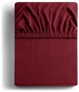 Borvörös gumis jersey lepedő 90x200 cm Amber – Restilo