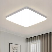 Lampa Lazienkowa Sufitowa Lampa Plafon Led Biały Nowoczesna 4500K IP40