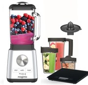 Magimix® POWER BLENDER 4 matt króm turmixgép, Premium csomag