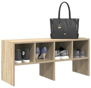 cipőtartó állvány egymásra rakható sonoma tölgy 89,5x30x40 cm