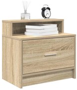 éjjeliszekrények fiókkal 2 db sonoma tölgy 51 x 31 x 47 cm