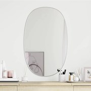 ezüstszínű falitükör 70x45 cm