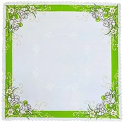 Húsvéti terítő Nyuszik zöld 90x90cm TiaHome