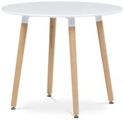 Autronic Étkezőasztal 90x74 cm matt fehér DT-306 WT