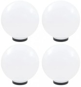 4 db LED gömblámpa 30 cm PMMA