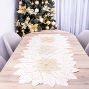 Mg Hímzett Futófelület Prémium Csillag ekrü 327 60x120cm karácsony