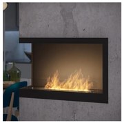 InFire InFire - Sarok BIO kandalló 84x54 cm 3kW fekete IF0024