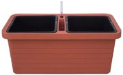 Berberis DUO Önöntöző virágláda, terrakotta, 78 cm