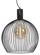 Design kerek függőlámpa fekete 50 cm - Dos