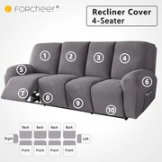 Relax Fotel Huzat (enyhén vízlepergető, 4 üléses, sötétszürke, rugalmas)