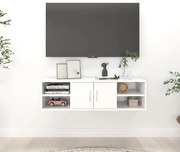 fehér szerelt fa fali polc 102 x 30 x 29 cm