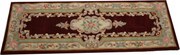 Aubusson gyapjú szőnyeg 213x69 bordó