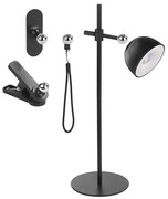 LED Dimmelhető újratölthető mágneses asztali lámpa 4in1 LED/4,2W/3,7V 4000K fekete