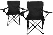 DIVERO® Kempingszék összecsukható 2 db  fekete
