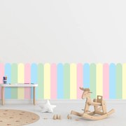 PIPPER. Textil öntapadó tapéta - Boltív - Pasztell szín Méret: 80cm