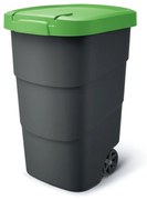 Kerti tartály tartós kerekekkel 90 l, zöld / antracit