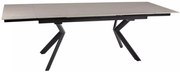 Norton bővíthető étkezőasztal bézs/fekete 160-240 cm