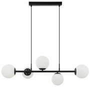 Kábeles csillár MADDIE 5xE14/5W/230V fekete